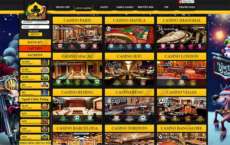 Các trò chơi casino Empire777 vô cùng đa dạng và thú vị