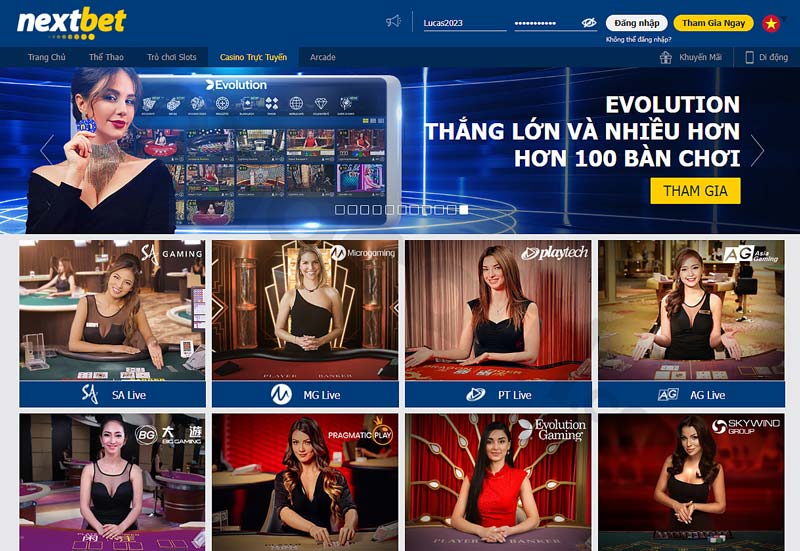 Tham gia casino online Nextbet để được thỏa mãn các game bài thú vị