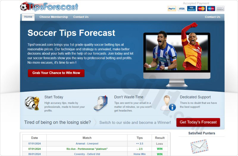 Tipsforecast.com - Nguồn tips bóng đá châu âu uy tín nhất