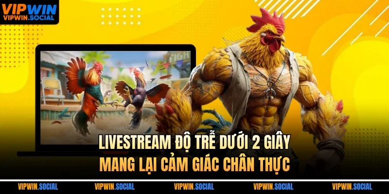 Livestream độ trễ dưới 2 giây mang lại cảm giác chân thực